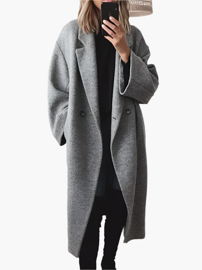 Damen Mantel Elegant Oversized Stil - IdealeKleiden