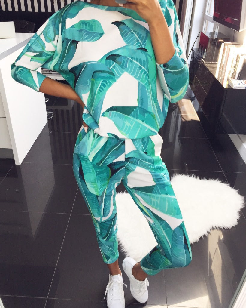 Women's Floral Leisure Suit Practical
