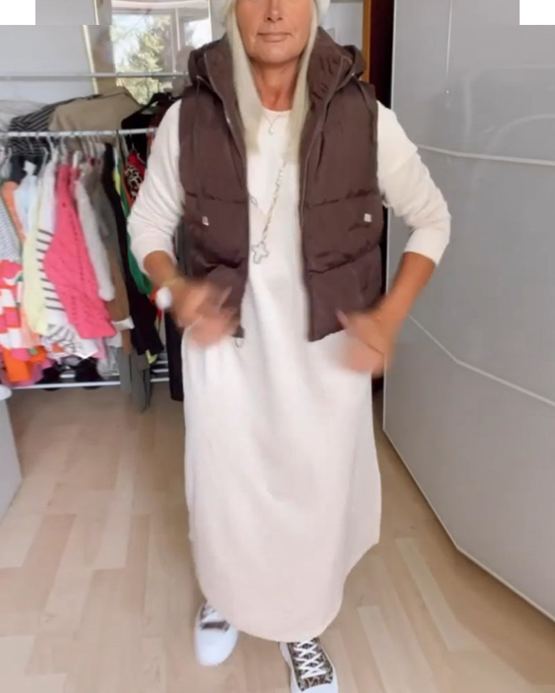 Women's Winter Vest with Hood