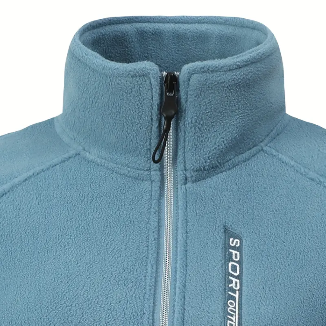 Damen Outdoor Fleecejacke Warm Gefüttert Plüschig - IdealeKleiden
