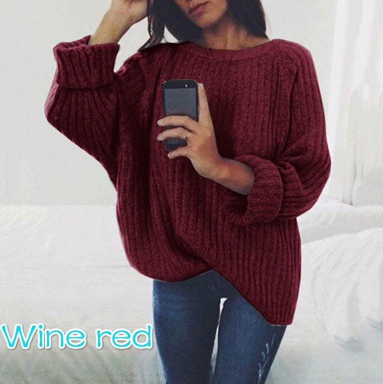 Women's Chunky Knit Loose Fit Sweater