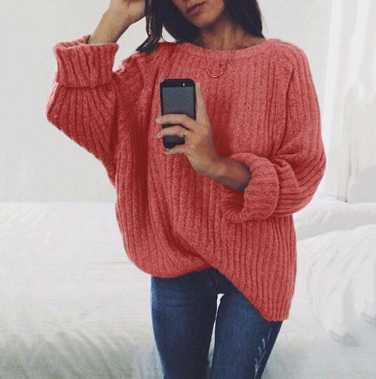 Women's Chunky Knit Loose Fit Sweater