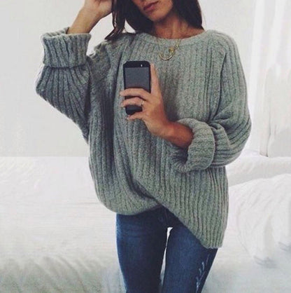 Women's Chunky Knit Loose Fit Sweater