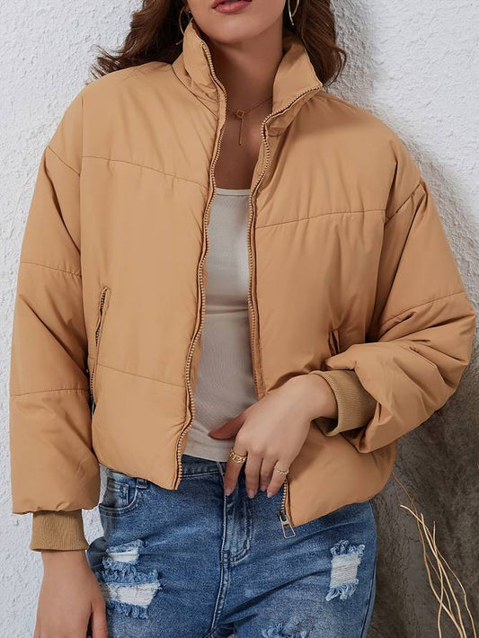 Praktische Übergangsjacke Polyester Wasserabweisend - IdealeKleiden