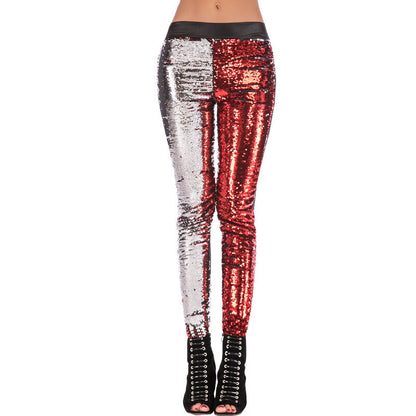 Glamorous women's leggings with sequin effect