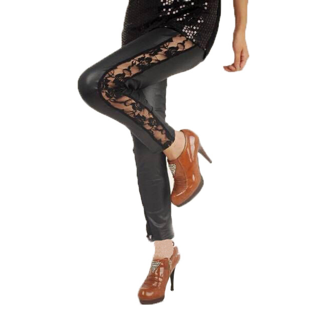 Women's Elegant Lace Floral Leggings