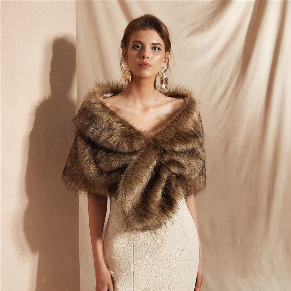Women's Luxury Soft Faux Fur Scarf