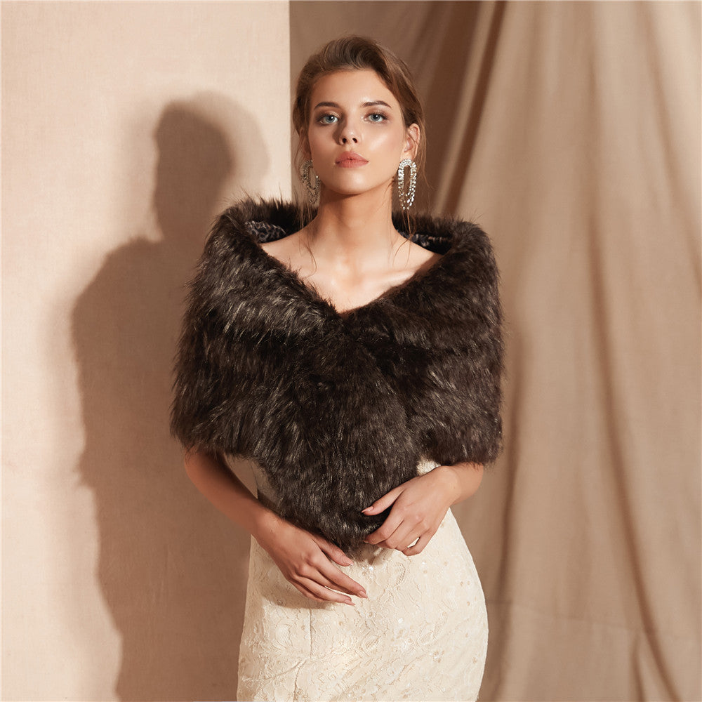 Women's Luxury Soft Faux Fur Scarf