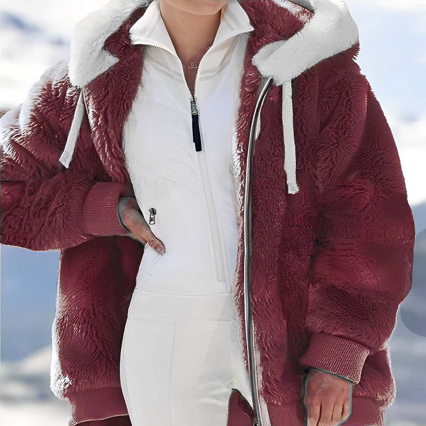 Women's Fleece Jacket Comfortable Loose Fit