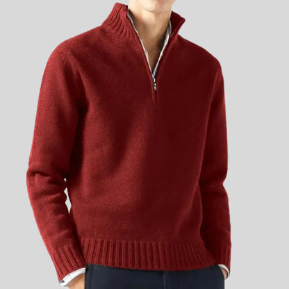 Luxury Men's Half-Zip Pullover