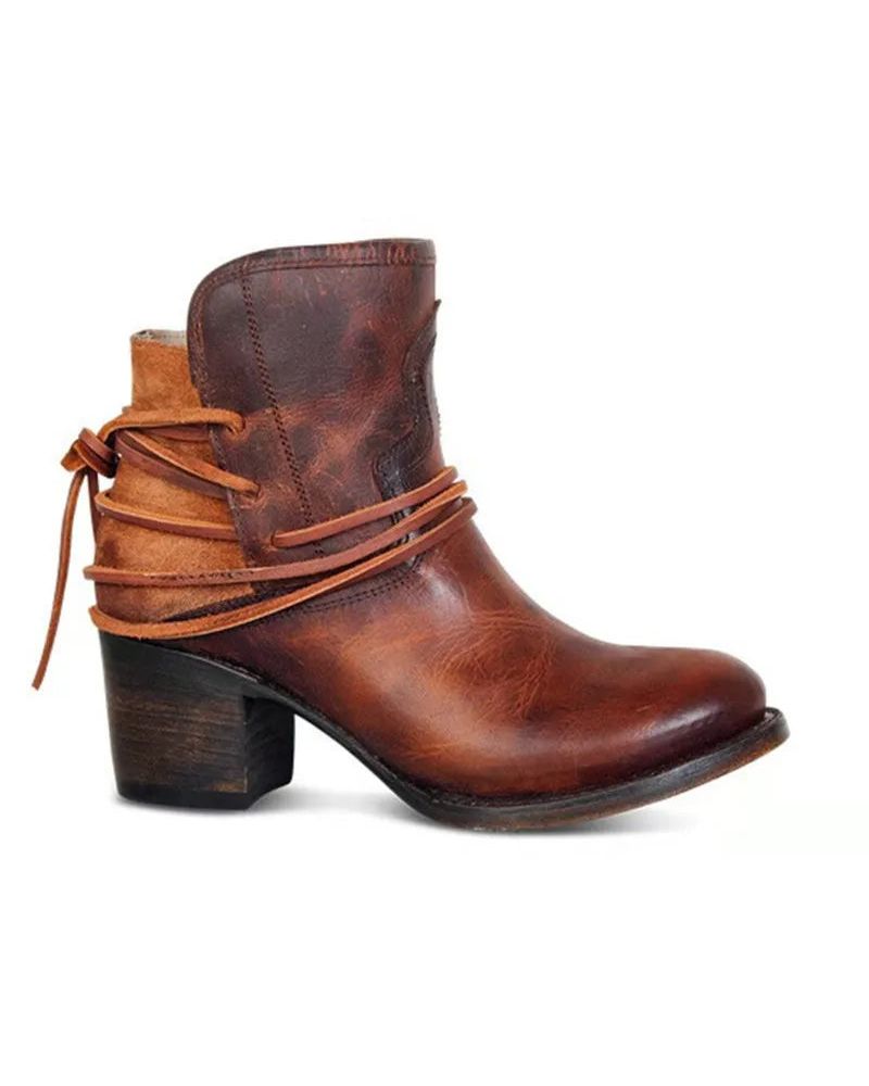 Stylische Westernstiefel Vintage Look - IdealeKleiden