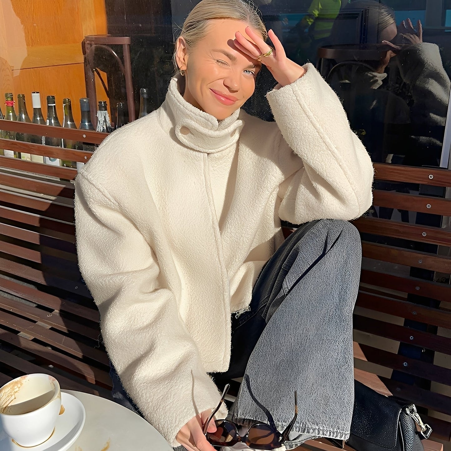 Stylish Women's Oversize Warm Fleece Coat