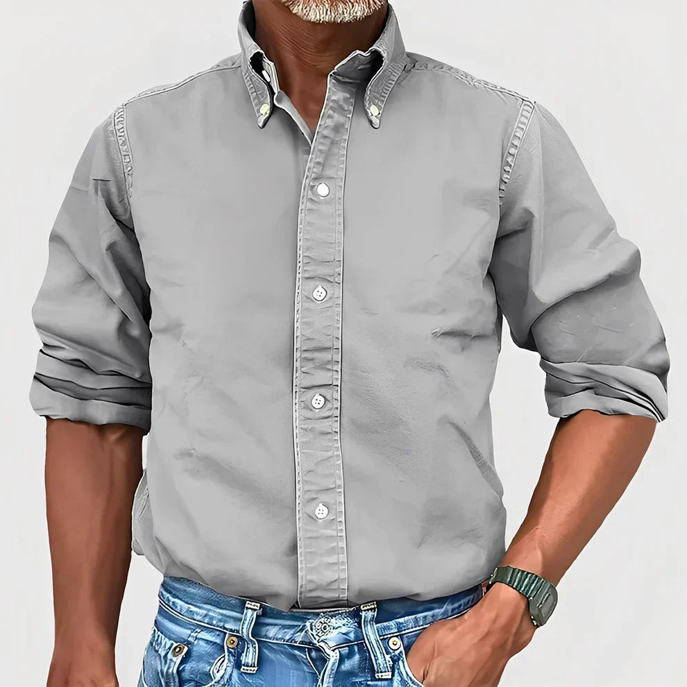 Comfortable Men's Long-Sleeve Casual Shirt