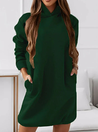 Stylish Mini Dress with Hood Women's Fashion