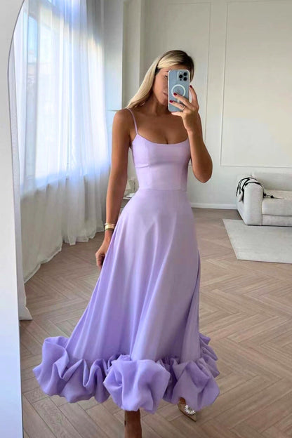 Elegant Women's Dress Wedding Guest Ruffle Design