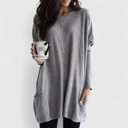 Women's Lightweight Tunic Dress Long Sleeve