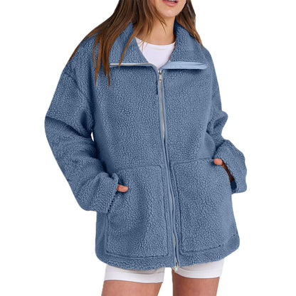 Soft Women's Teddy Look Wool Jacket
