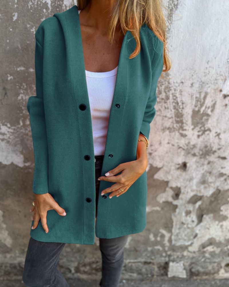 Comfortable Hooded Jacket Casual Style