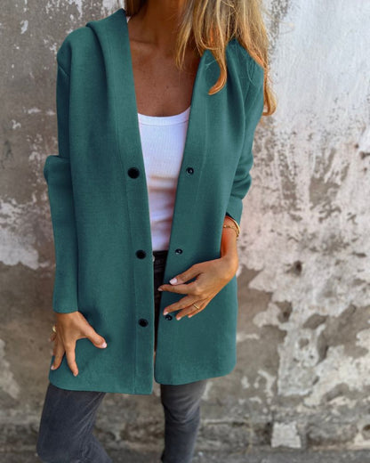 Comfortable Hooded Jacket Casual Style
