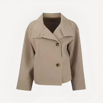 Stylish Women's Wool Jacket Elegant Design