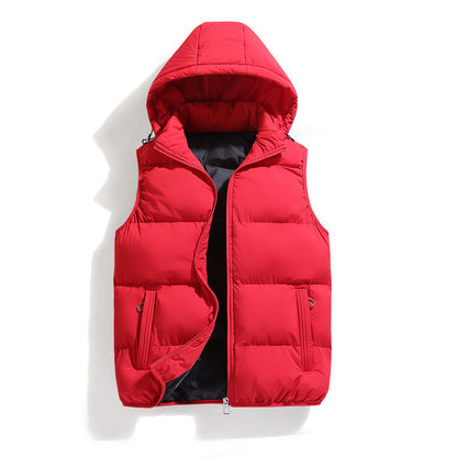 Men's Warm Hooded Vest