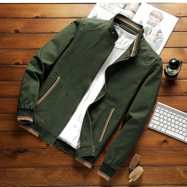 Fashionable Cotton Bomber Jacket Timelessly Elegant