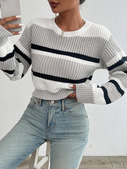 Soft Knit Round Neck Sweater for Women