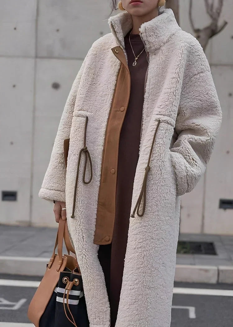 Damen Wollmantel Warm Lässig Winter - IdealeKleiden