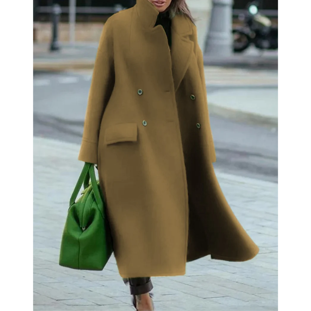 Women's Wrap Coat Long Warm Elegant