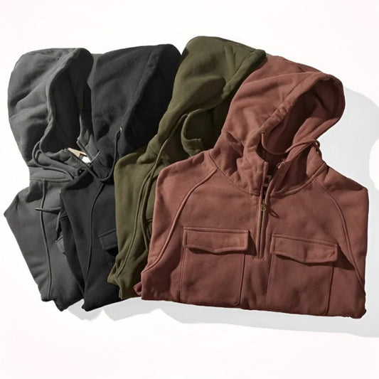 Herren Winter-Hoodie Warm Fleece - IdealeKleiden