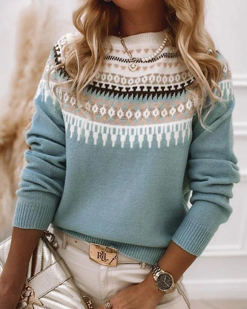 Women's Embroidered Boho Style Sweater