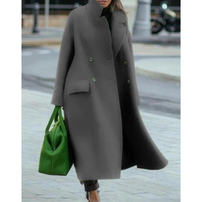 Women's Wrap Coat Long Warm Elegant