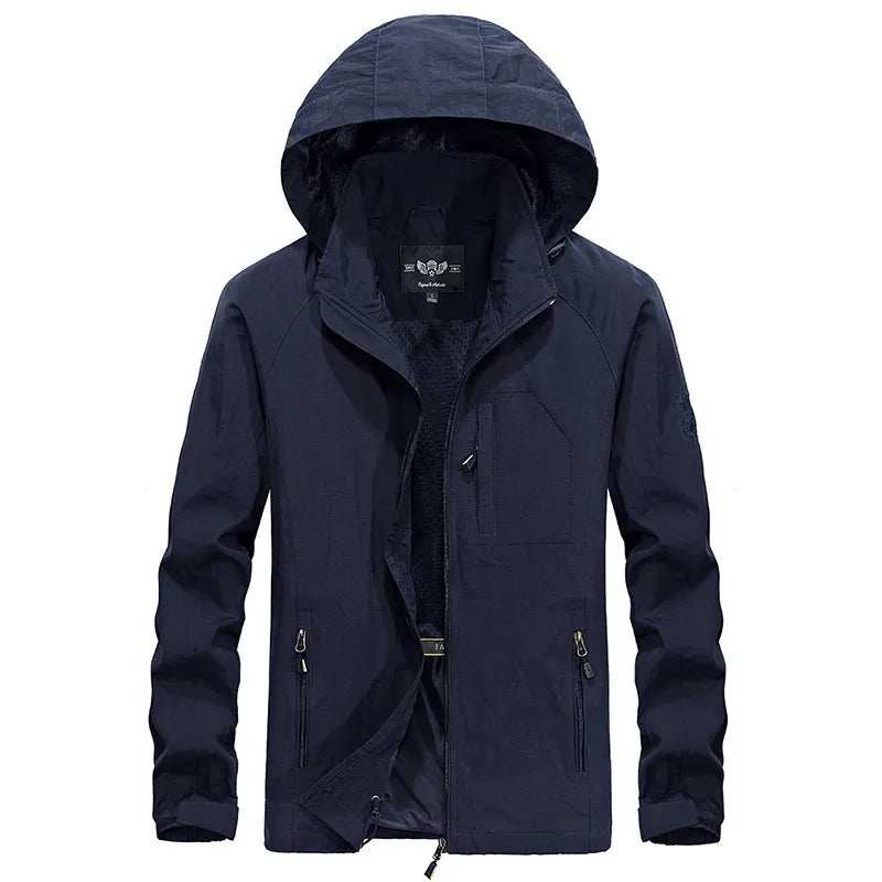 Men's Waterproof Outdoor Jacket With Detachable Hood