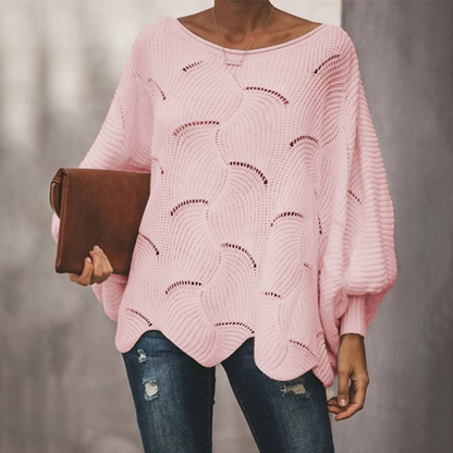 Women's Oversized Structured Ribbed Sweater