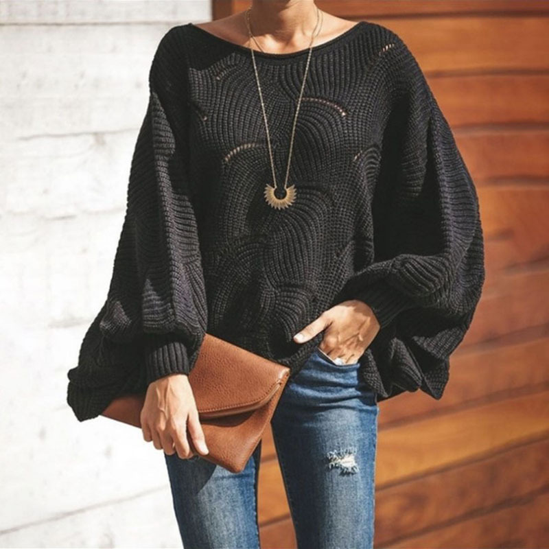 Women's Oversized Structured Ribbed Sweater
