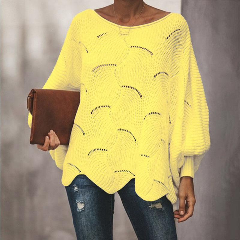 Women's Oversized Structured Ribbed Sweater