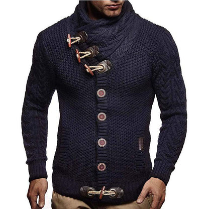 Men's Cardigan Asymmetrical Elegant Style