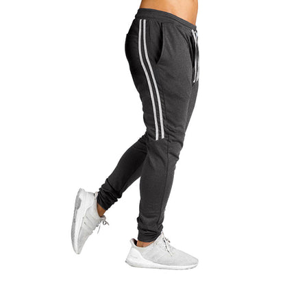 Men's Joggers Sporty Breathable Side Stripe
