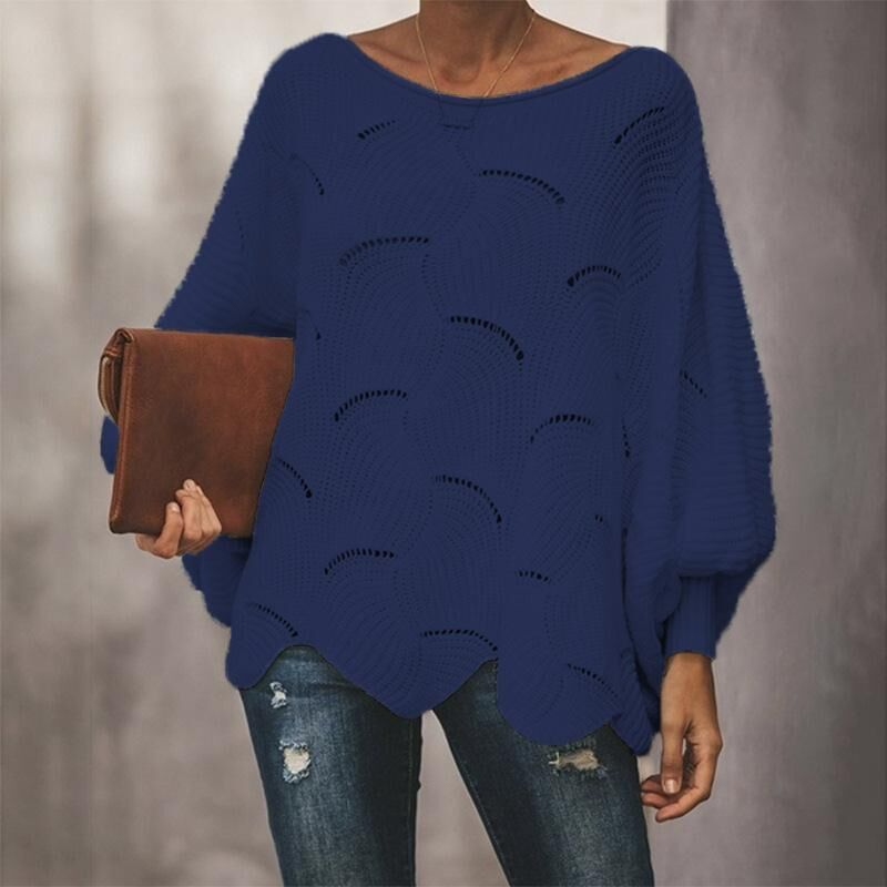Women's Oversized Structured Ribbed Sweater