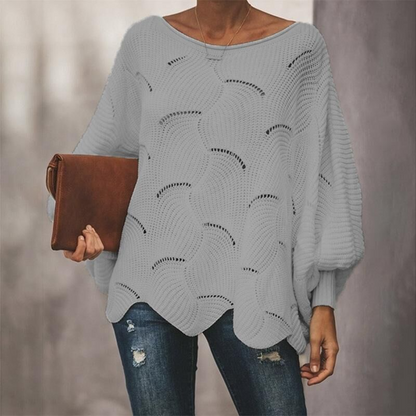 Women's Oversized Structured Ribbed Sweater
