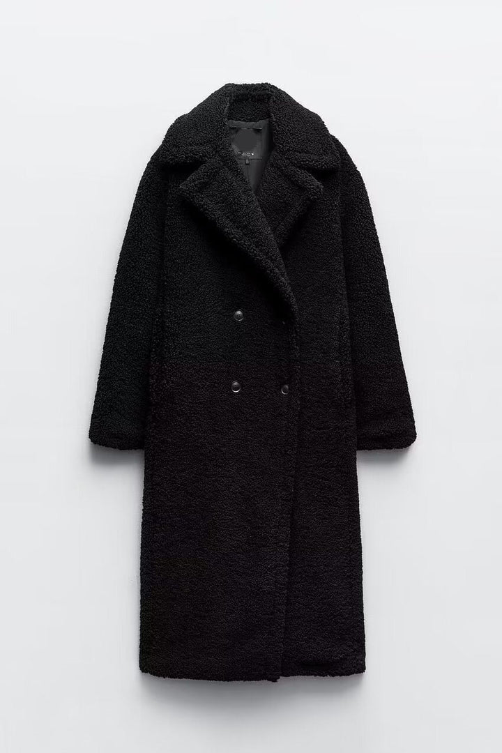 Teddiza - Women's Long Modern Trendy Teddy Coat