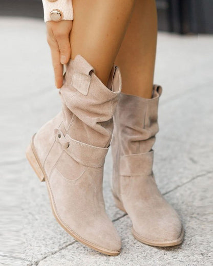 Fashionable Women's Flat Boots