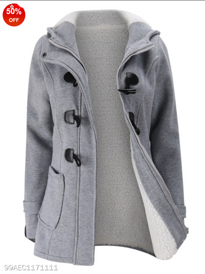 Soft women's fluffy jacket