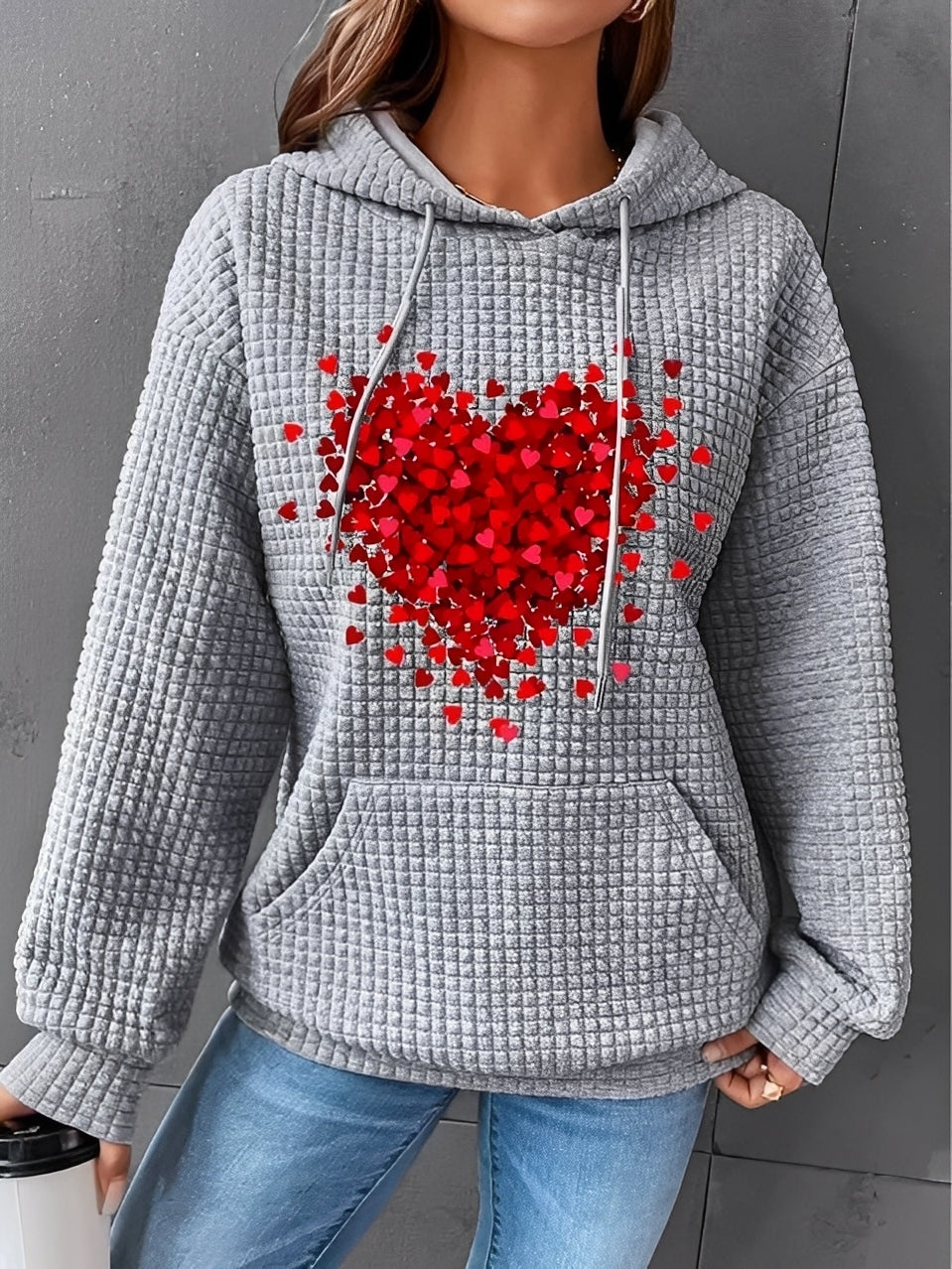 Stylish Women's Jacket | Printed, Soft Sweatshirt Hood
