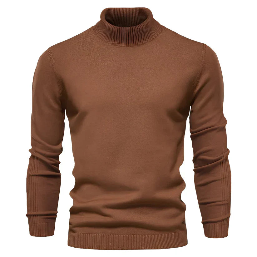Herren Slimfit Rollkragenpullover Modern