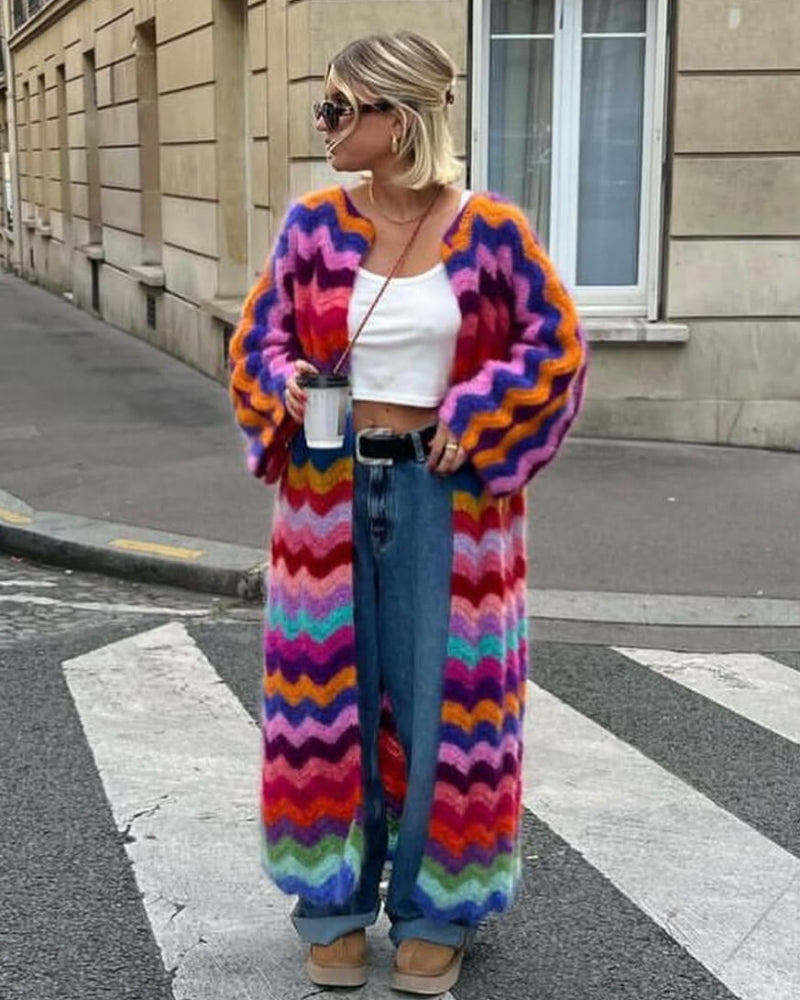 Colorful Cardigan Elegant Modern