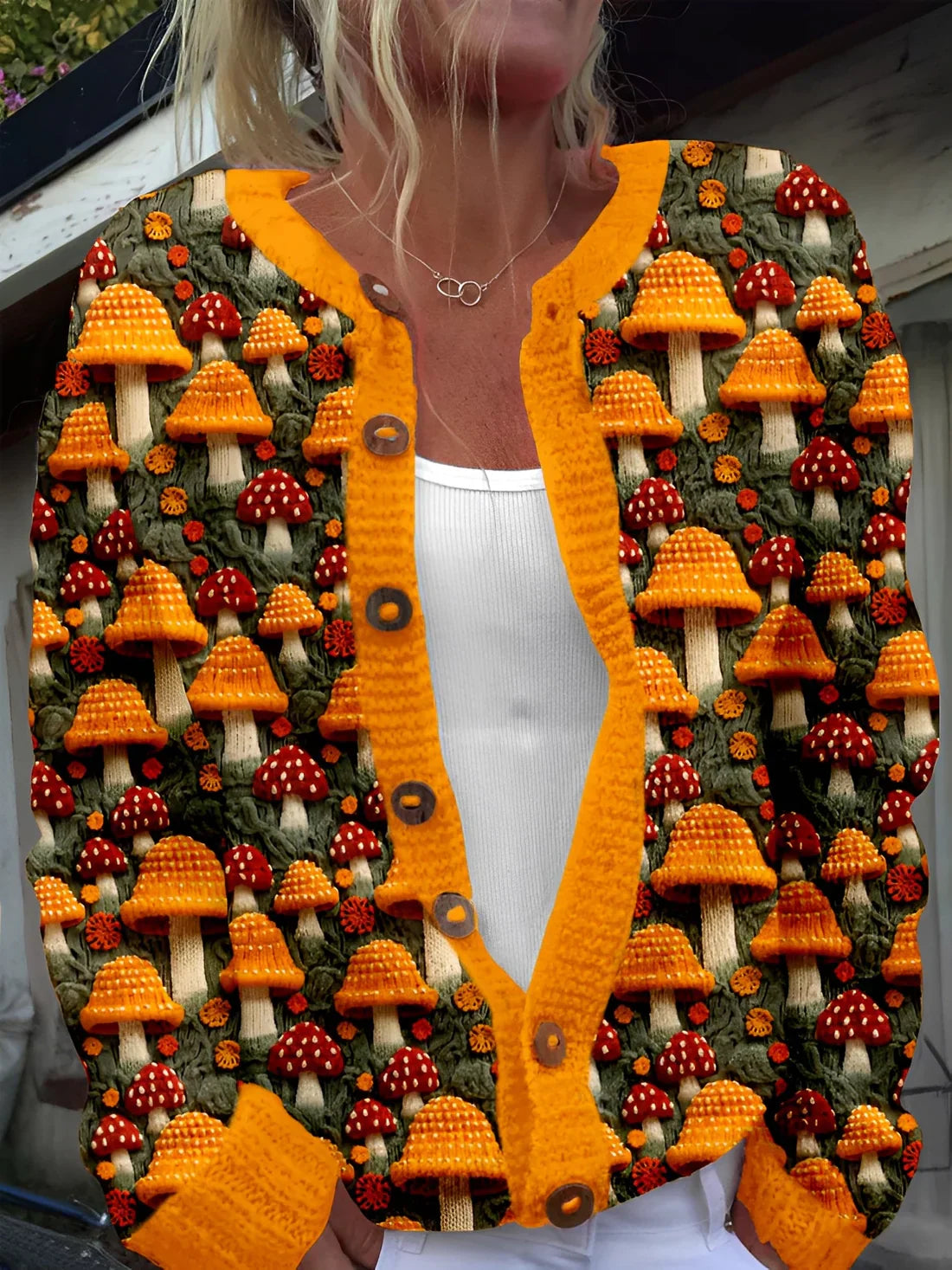 Women's Cardigan Floral Pattern Elegant