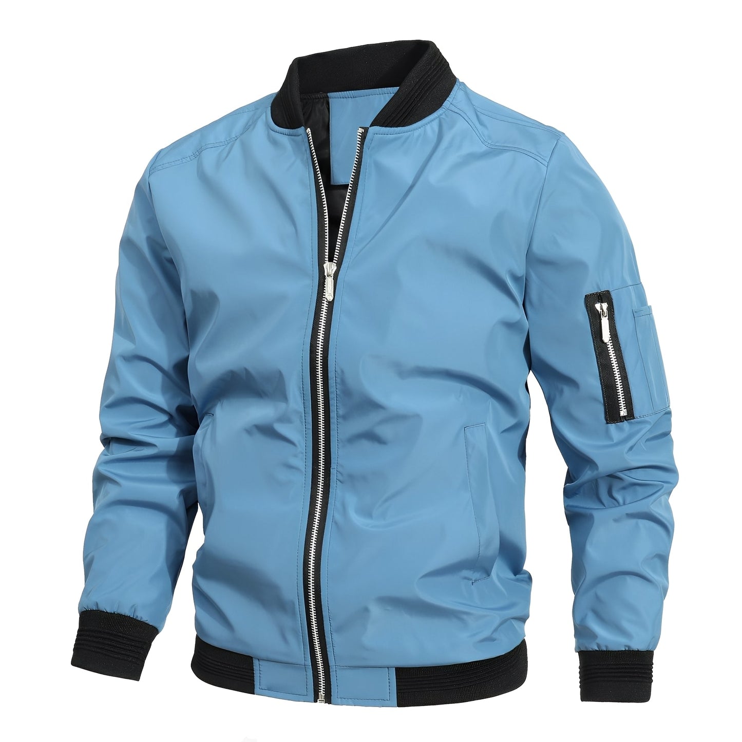 Stylish Men's Bomber Jacket Sporty Modern