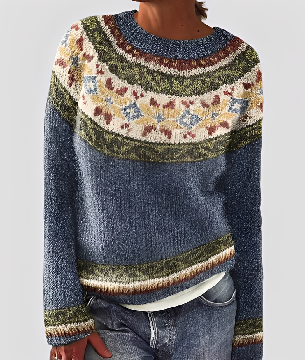 Damen Wollpullover Elegantes Design