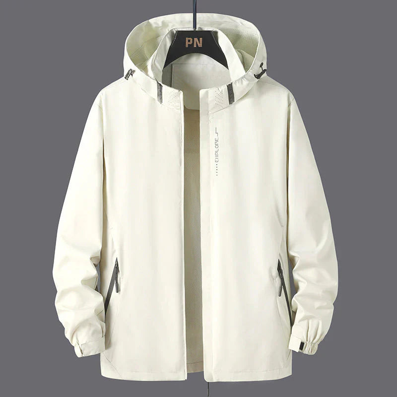Stylische Unisex-Regenjacke mit Kapuze - IdealeKleiden